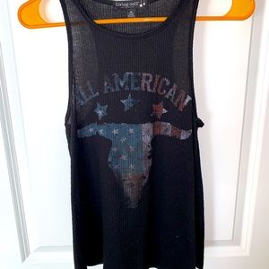 Living Doll Tank Top Black
